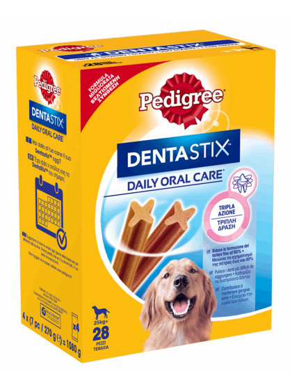 PEDIGREE® Dentastix Large Dog 4Χ270g 21+7 Δώρο